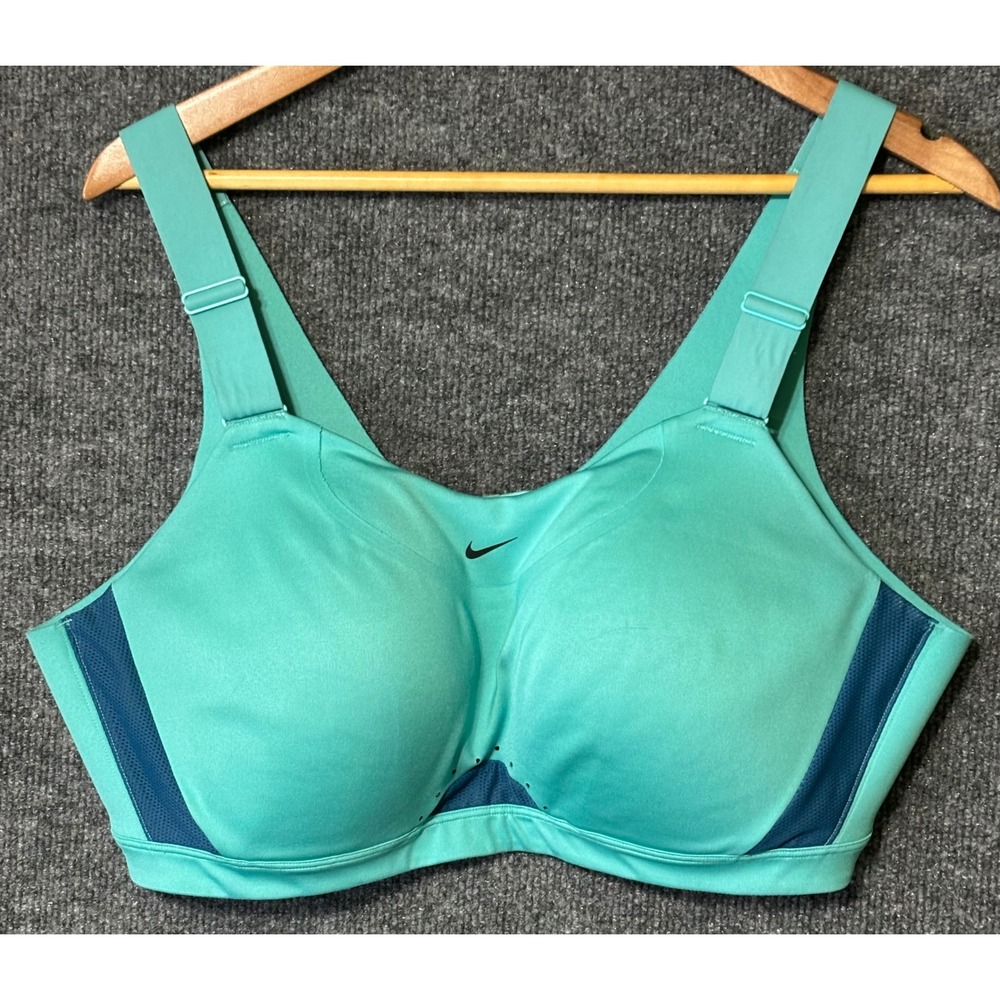 Nike Alpha High Support Padded Sports Bra Size 1X (C-E) Teal Adjustable